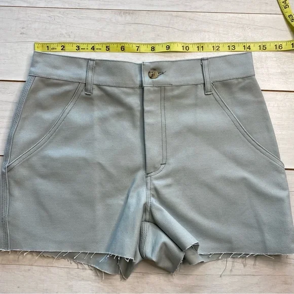 UO Urban Renewal Remnants Canvas Carpenter Shorts Sz S NWT Mint Seafoam Sea Salt - Picture 8 of 12